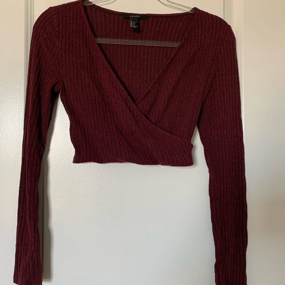 Cute red crop top